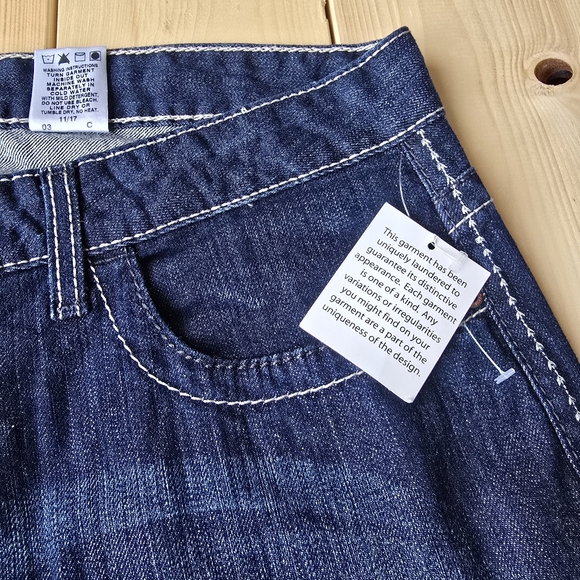 Cinch Ada Mid Rise Relaxed Fit Boot Cut Dark Wash Jeans 33/15 Long NEW - Picture 7 of 14